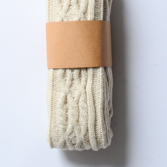 🚨 1 LEFT!  JULES Cable Knit Knee High Socks in Cream - Picture 8 of 9